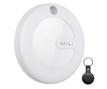 Lokalizator i komunikator MiLi MiTag biały dla iPhone + czarne etui
